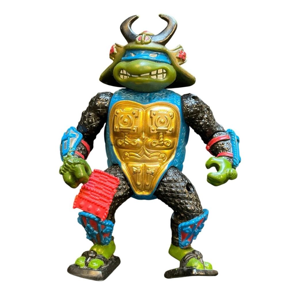 Vintage TMNT Samurai Leonardo 1990 Playmates Action Figure